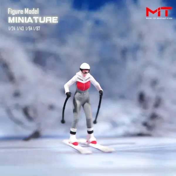 Trendy Resin Skiing Miniatures Set of 4 - Image 9