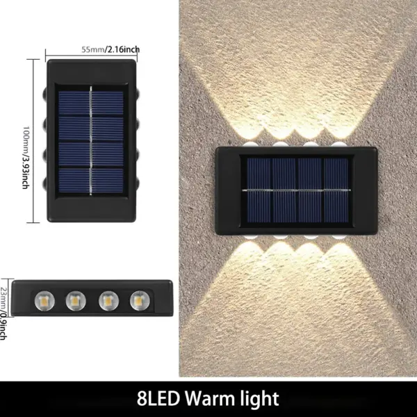 Solar LED Wall Lamp for Garden Decoration - Image 11