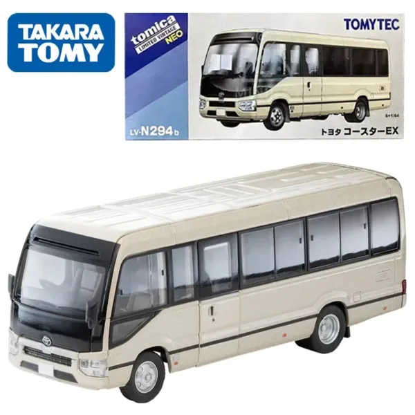 Toyota Coaster EX Beige 1/64 Diecast Model