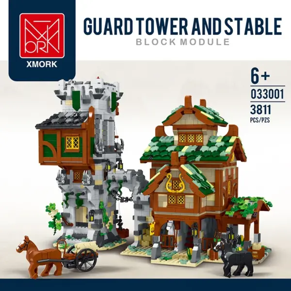 Medieval Guard Tower Building Blocks 3811 Pieces - Image 2