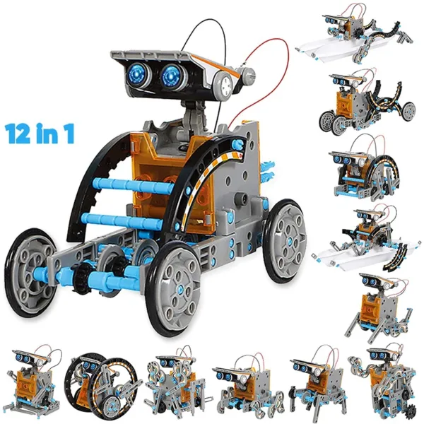 12-in-1 Solar Robot Building Kit for Kids - Image 3