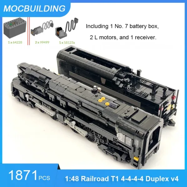 1:48 Pennsylvania Railroad T1 Train Building Set - Image 8