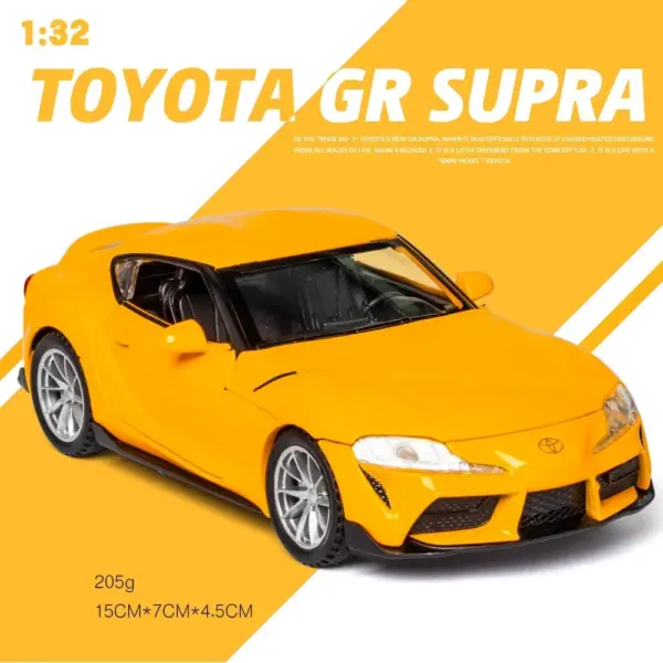 Toyota GR Supra Diecast Car Model with Lights - Image 9