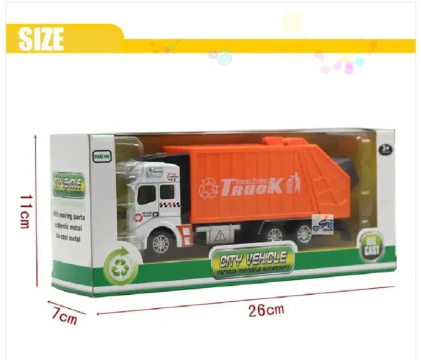 1:32 Diecast Simulation Garbage Truck Model - Image 4