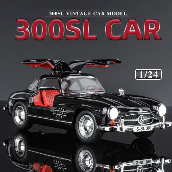 1/24 Scale Benz 300SL Vintage Diecast Model