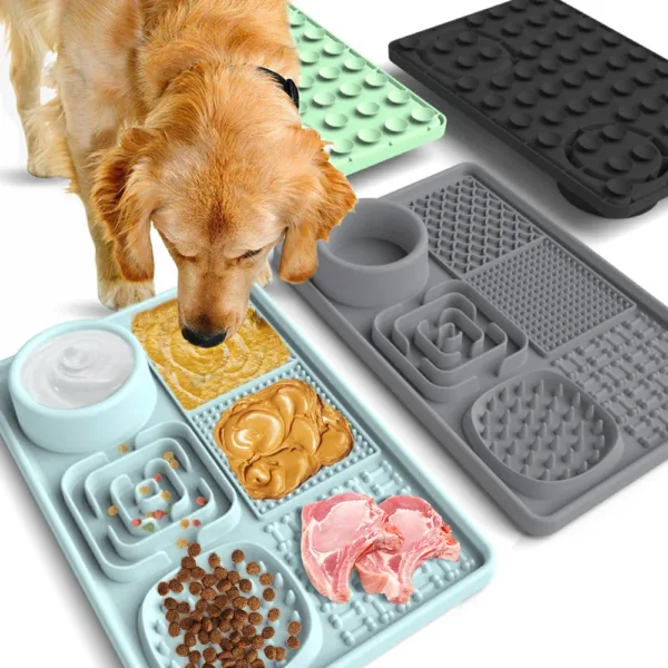 Waterproof Silicone Slow Feeder Mat for Dogs