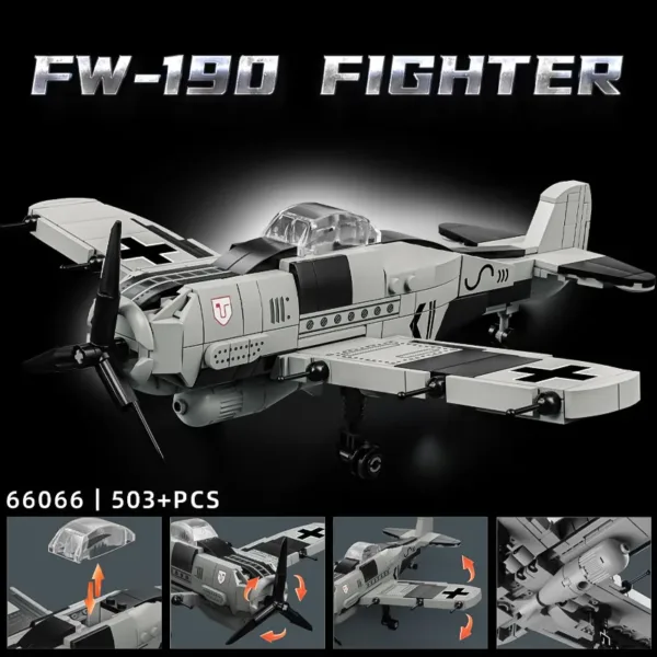 Fw-190 Assembled Small Building Blocks Model - Image 3