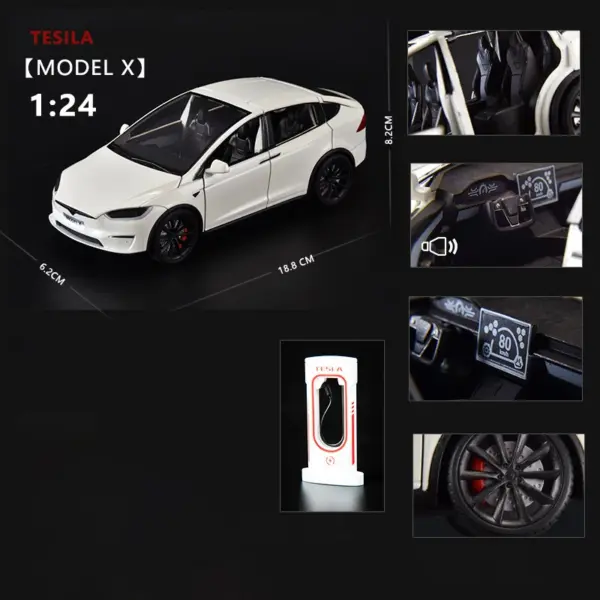 1:24 Alloy Model X Model 3 Model Y Car - Image 33