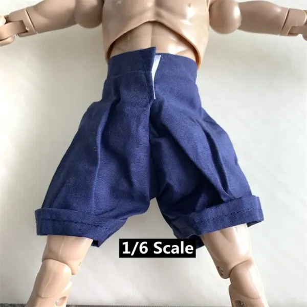 1/6 Scale Blue Shorts for 12 Inch Figures