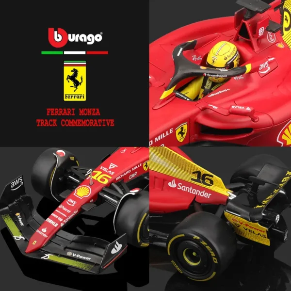 Bburago 1:18 Ferrari F1-75 Diecast Model Car - Image 3