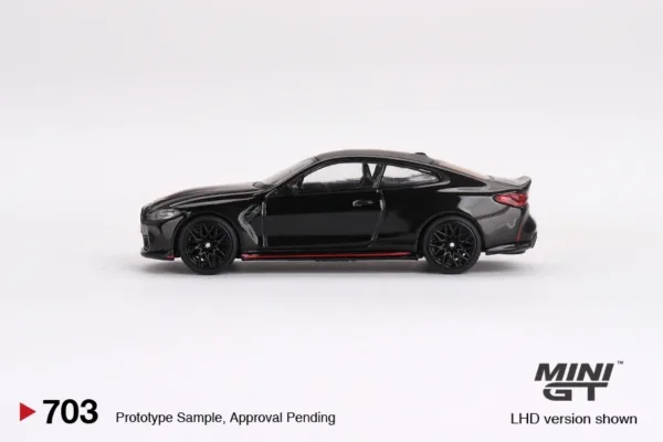 1/64 Diecast BMW M4 CSL Black Model Car - Image 4