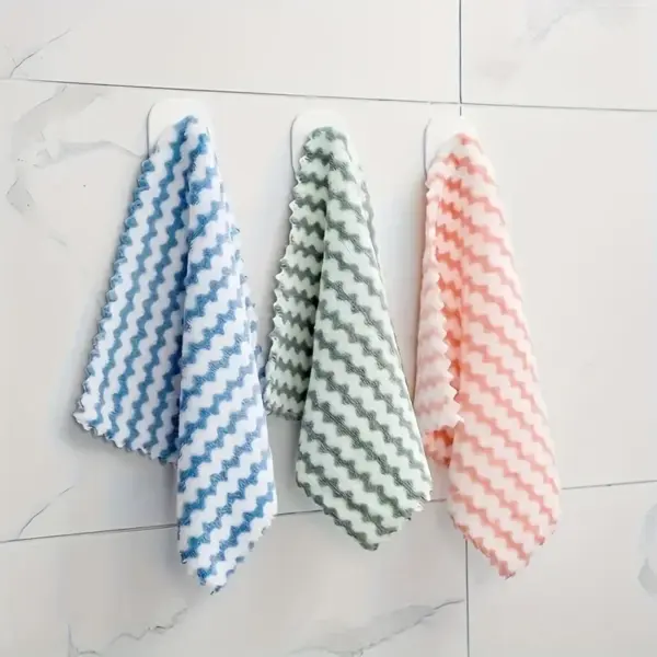 5pcs Superfine Fiber Kitchen Cleaning Cloths - Image 3