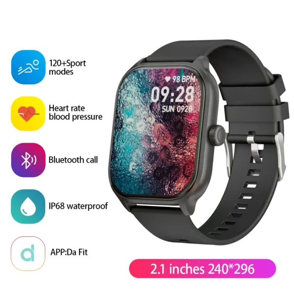 SKMEI 2.1 Inch Voice Calling Smart Watch - Image 8