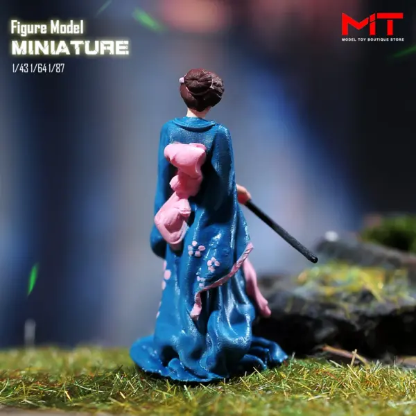 Japanese Kimono Beauty Miniature Figurine Collection - Image 3