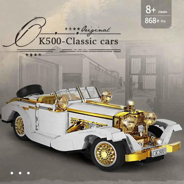 Classic Retro Car Building Block Model Toy - Image 4