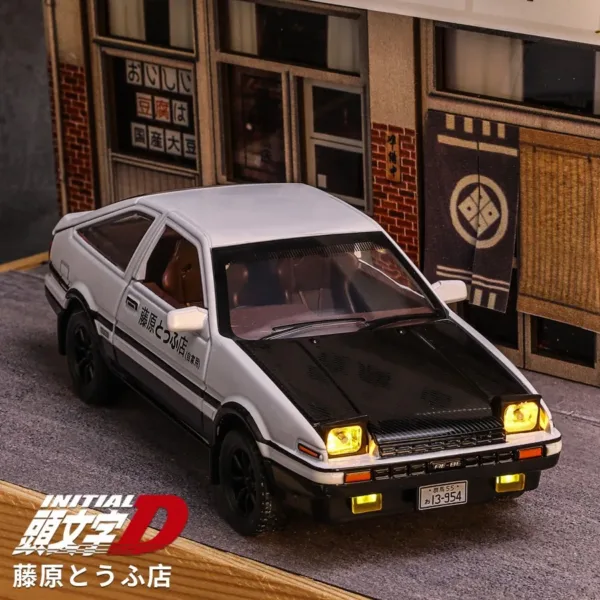 1/32 AE86 Diecast Toy Car with Sound and Light