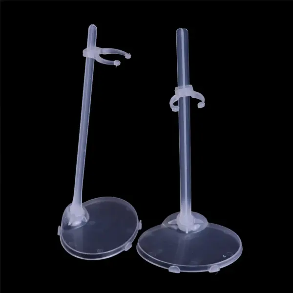 5pcs Clear Plastic Doll Display Stands - Image 5
