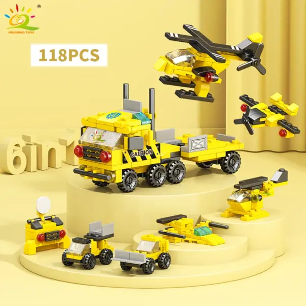 6in1 Police Truck Building Blocks Set - Image 16