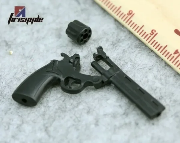 1:6 Scale Black Revolver Model for Action Figures - Image 4