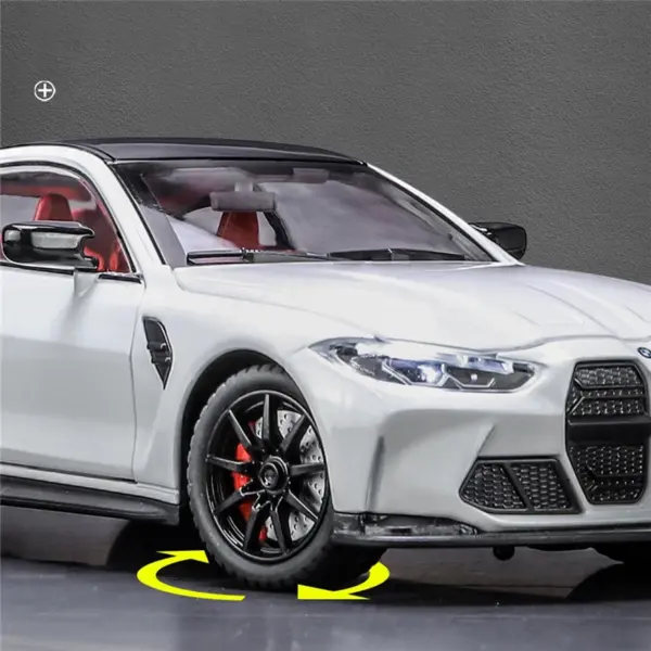 1:24 M4 G82 Diecast Alloy Sports Car Model - Image 5