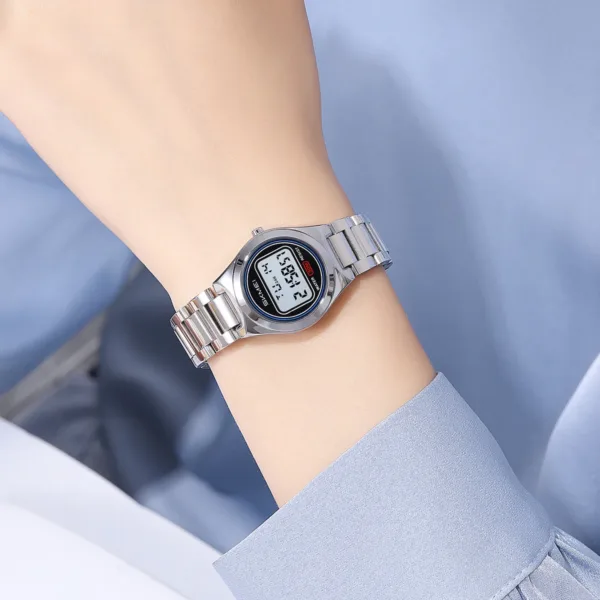 Women’s Digital Stainless Steel Luxury Watch - Image 4