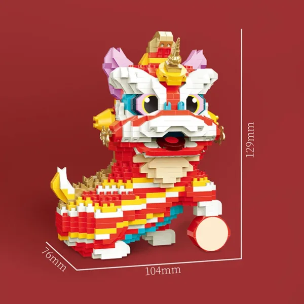 Lion Dance Micro Building Blocks Set - Image 9