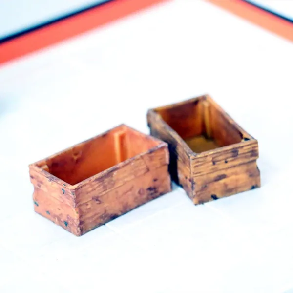 Dollhouse Miniature Bamboo Storage Basket - Image 3