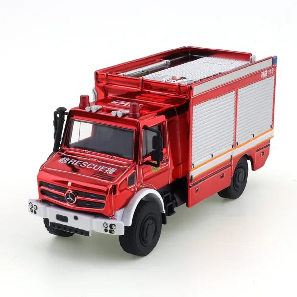 1/64 Scale Alloy Unimog Fire Truck Model - Image 2