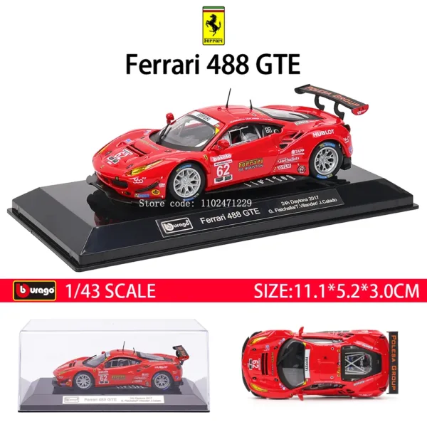 Bburago 1:43 Scale Ferrari Diecast Model - Image 17