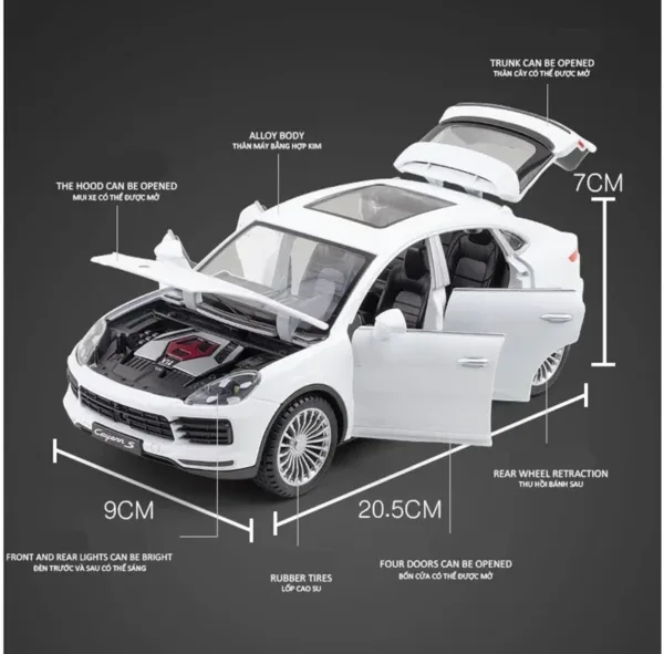 Porsche Cayenne S Turbo 1:24 Diecast Model - Image 6