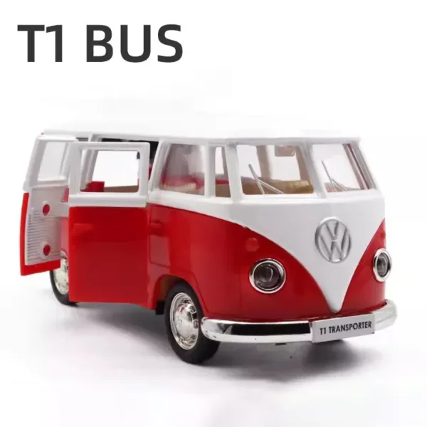 1:36 Volkswagen VW T1 Bus Diecast Toy Model - Image 8