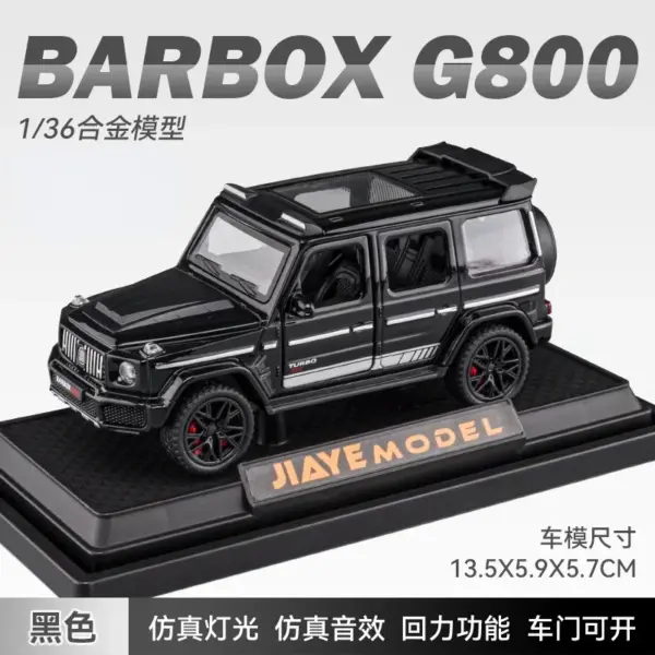 1:36 Diecast Mercedes Benz BRABUS G800 Model - Image 11