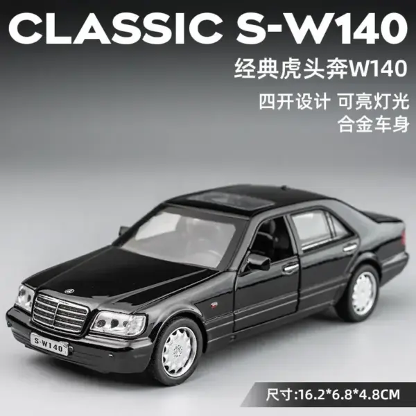 1:32 Mercedes-Benz S-W140 Diecast Model Car - Image 9