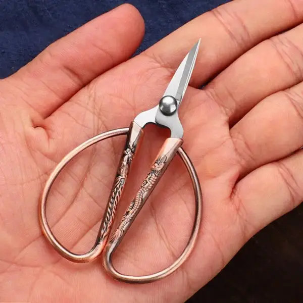 Vintage Stainless Steel Tailor Sewing Scissors - Image 2