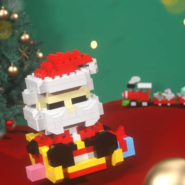 Christmas Santa Reindeer Building Block Set - Image 4