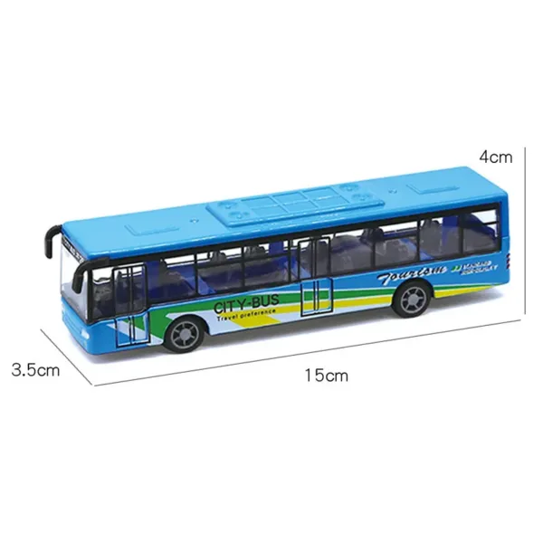 15CM Pull Back Alloy Bus Toy for Kids - Image 11