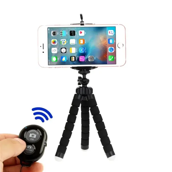 Flexible Mini Smartphone Tripod with Remote - Image 3