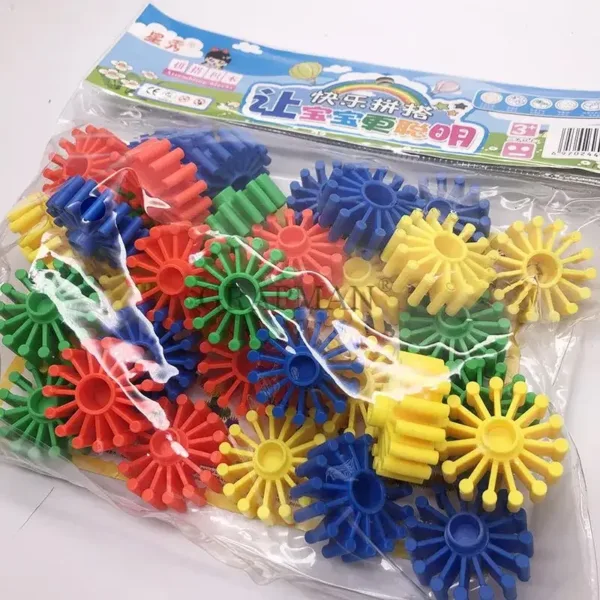 Educational Plastic Mosaic Building Blocks Set - Image 3