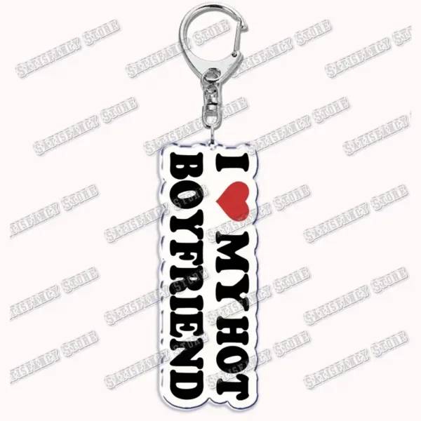 Silver Keychain with Heartfelt Letter Design - Image 29