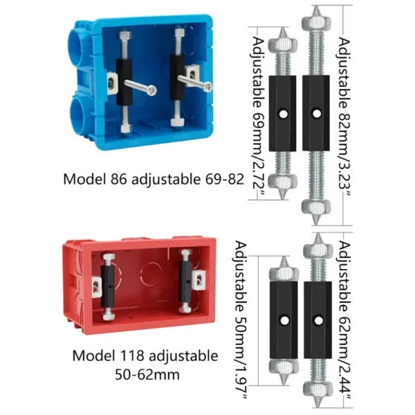 10 Pack Adjustable Switch Box Repair Kit - Image 2