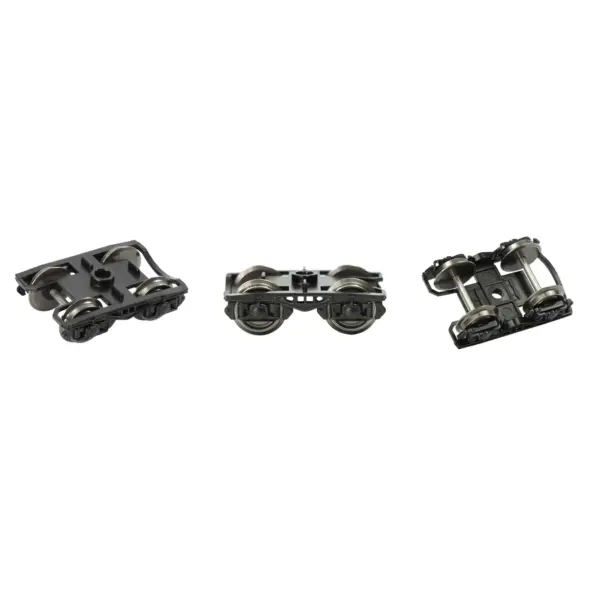 4pcs HO Scale Metal Train Bogies with Wheels - Image 6