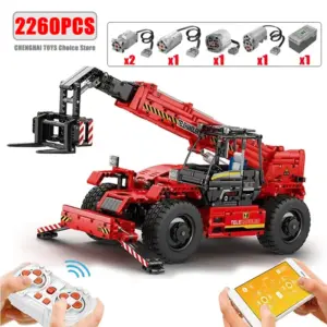 2260PCS Telescopic Forklift Building Blocks Set