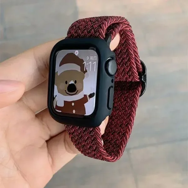 Korean Cute Nylon Strap for Apple Watch 38-49mm - Image 19