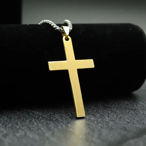 Cross Pendant Necklace in Stainless Steel - Image 13