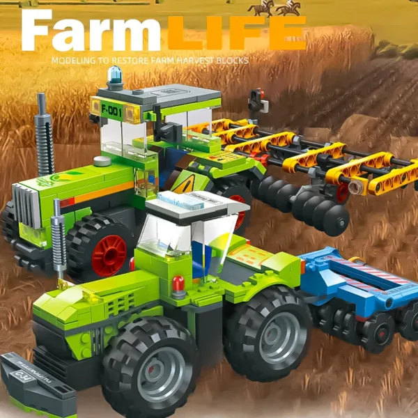 City Series Building Blocks Forage Harvester Set