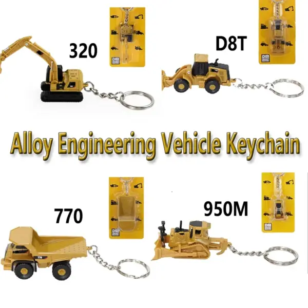 CATD-8T Alloy Keychain Excavator Model