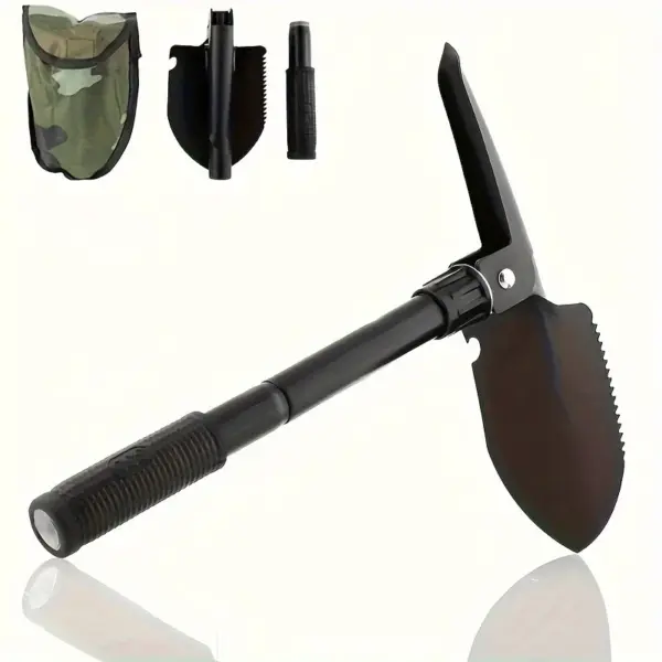 Compact 5-in-1 Tactical Survival Shovel - Image 2