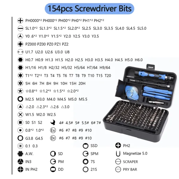 170-in-1 Precision Screwdriver Set Tool Kit - Image 3