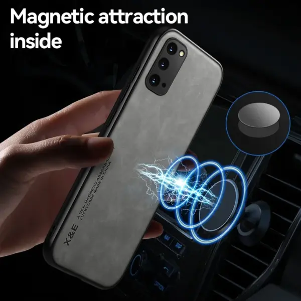 Magnetic Leather Case for Samsung Galaxy Models - Image 5