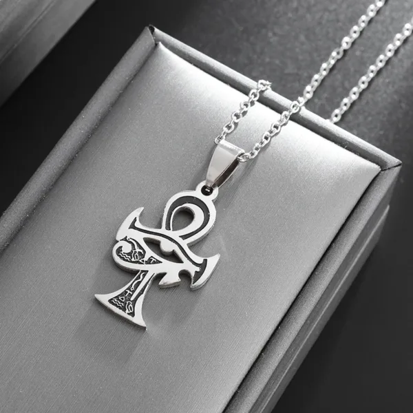 Eye of Horus Cross Pendant Necklace - Image 39